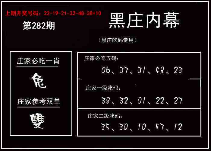 黑庄内幕 第281期