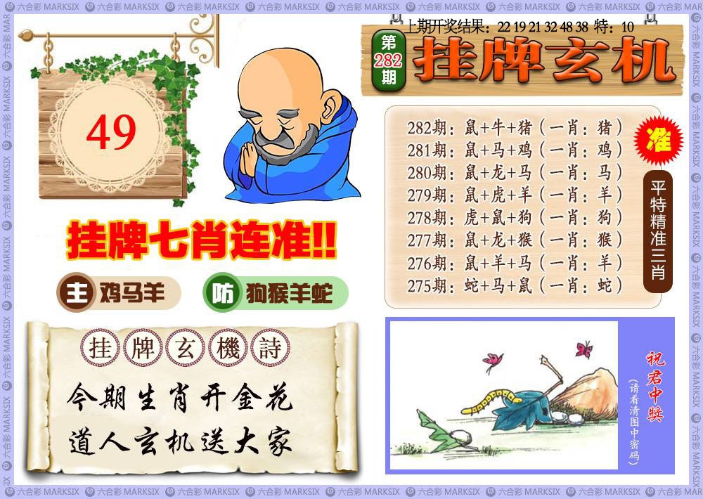 挂牌玄机 第281期