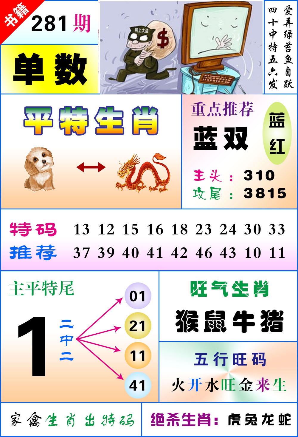 澳门风水平特 第281期