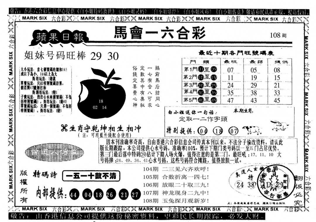 苹果日报 第108期