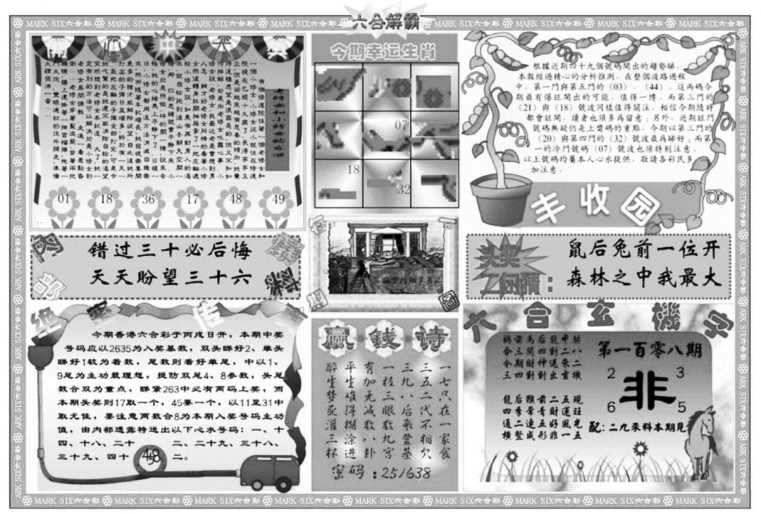 六合解霸B 第107期