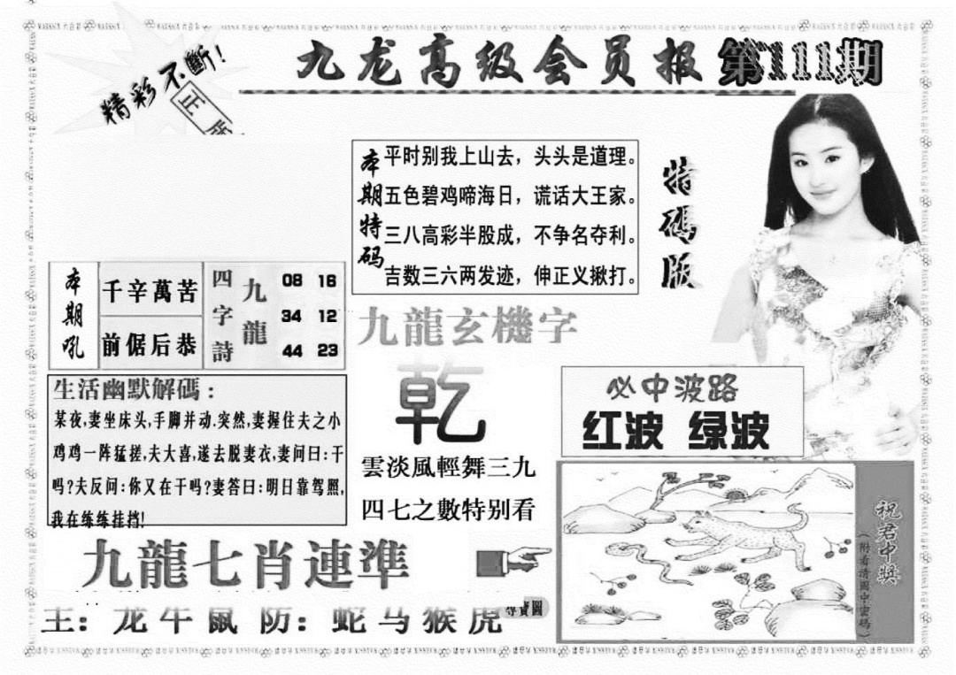九龙高级会员报(新图) 第111期