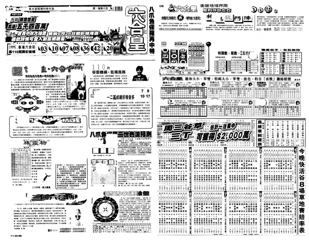 另版六合皇A 第111期