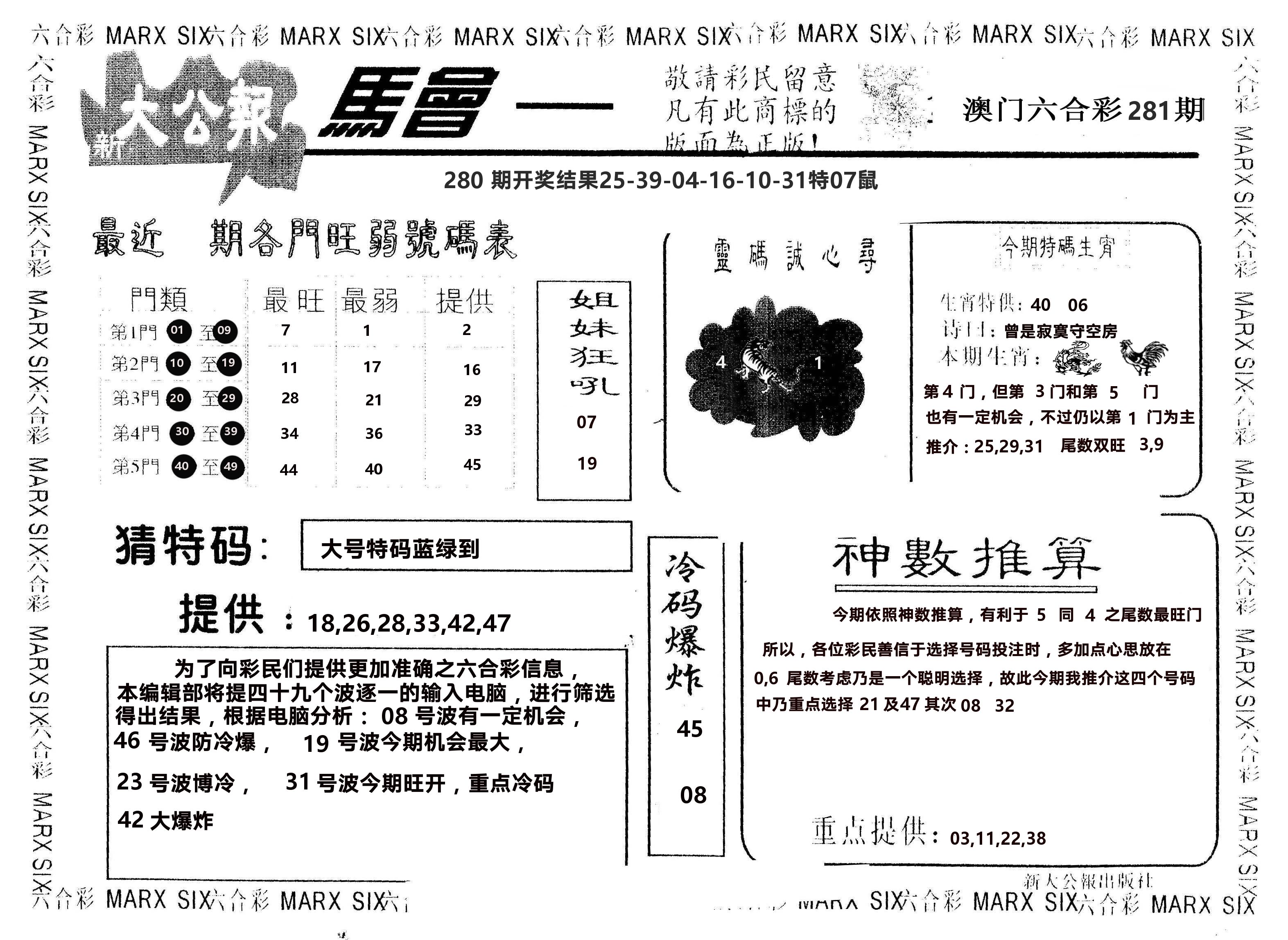 另版大公报 第281期
