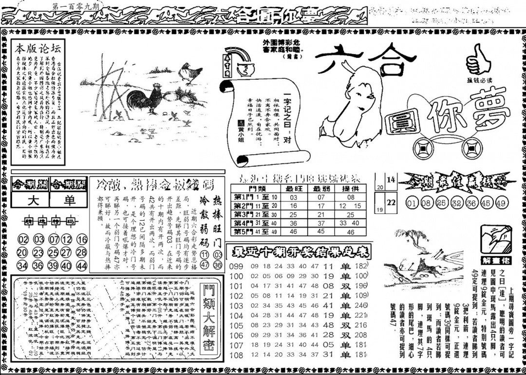 六合圆你梦A 第108期